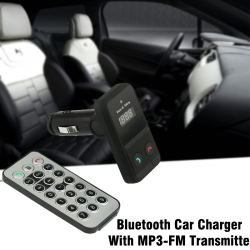Bluetooth Car Charger With MP3-FM Transmitter, BT3